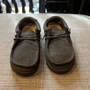 Dark grey boys Hey Dude shoes